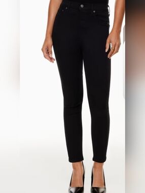 Denim Forum Black High-Rise Skinny Jeans